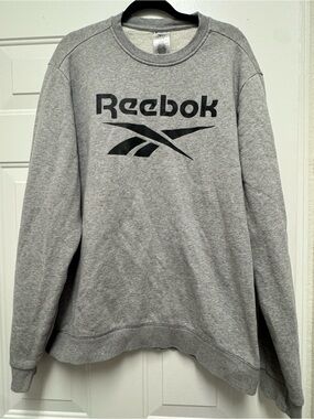 Reebok Gray Crewneck with Black Logo
